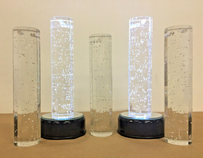 Artika Essence Replacement Bubble Glass Crystal Cylinder Prism Replacement Lot