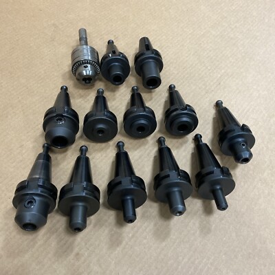 Command BT40 Tool Kit Includes 3/16  - 1  Bore Solid Tool Holders & MT Shanks