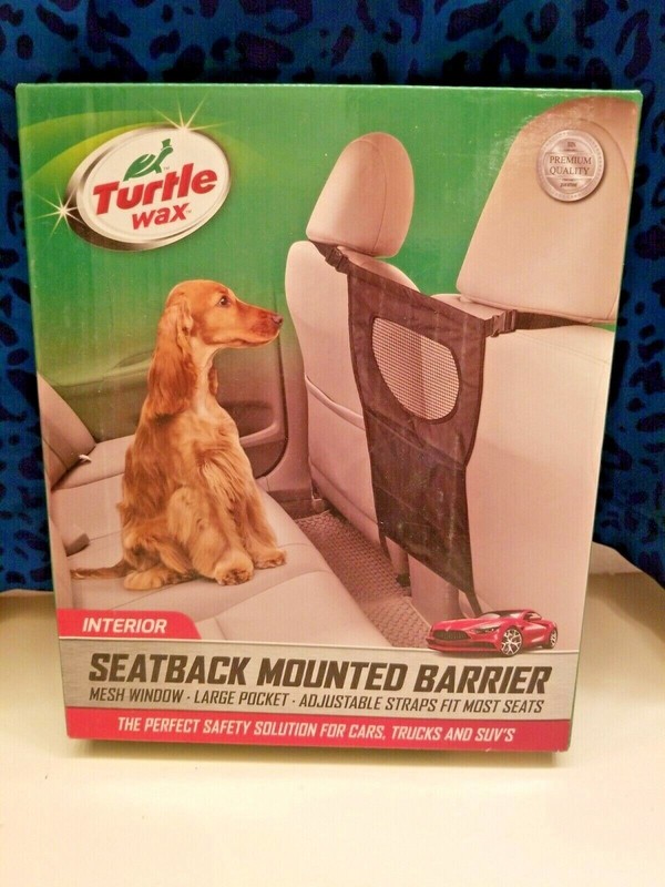 Pet Seatback Mounted Barrier For Cars, Trucks, & SUV's Turtle Wax NEW NIB