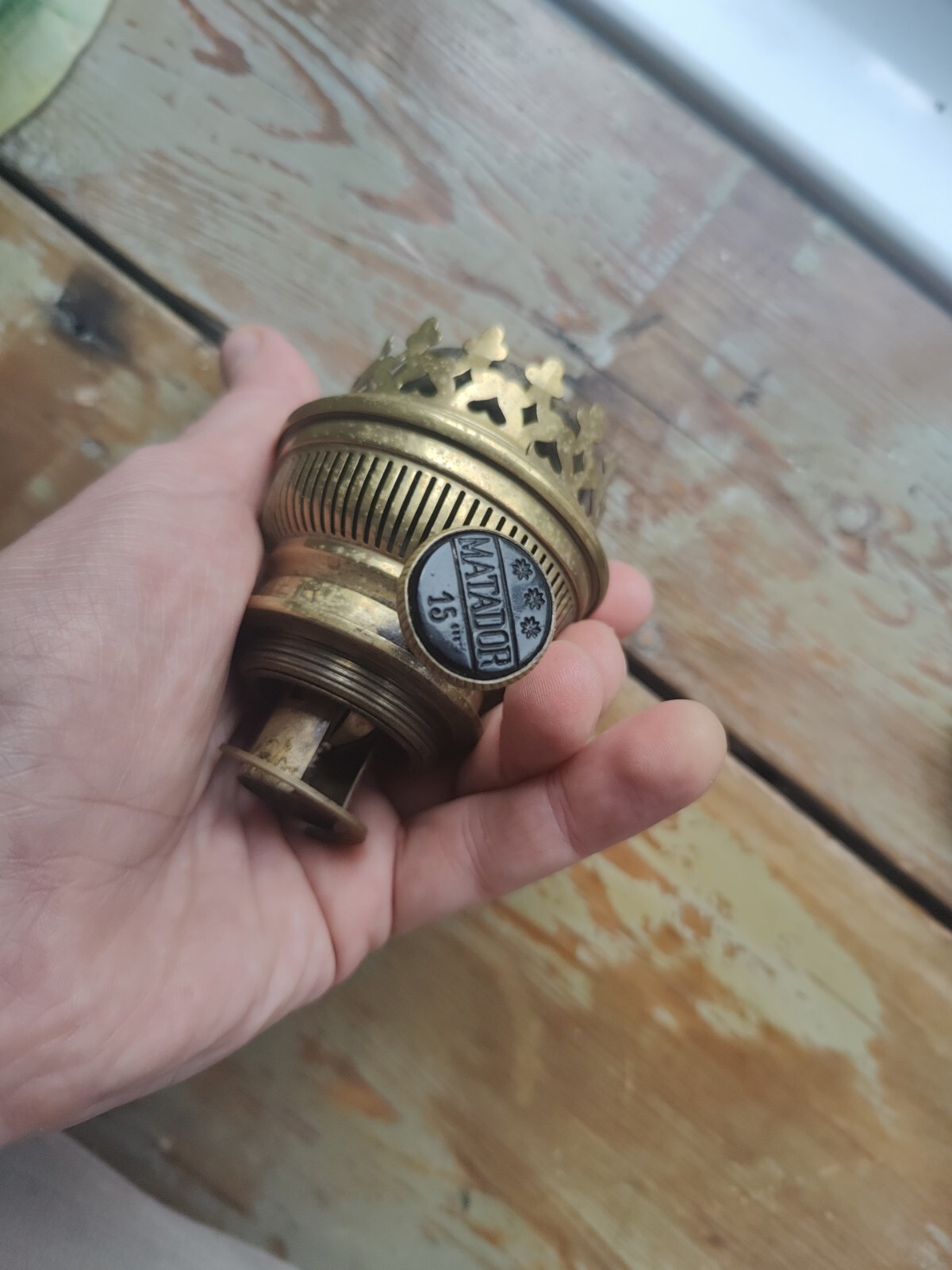 Matador Brenner Oil Lamp Burner With 1½" Male Fitter Good Action No