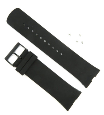 Uhrband SILIKON Kautschuk SKAGEN original SKW6087 26 mm Schwarz black Silicon