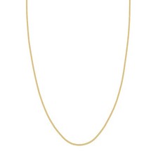 1.6mm Snake Chain Necklace Real Solid 14K All Yellow Gold