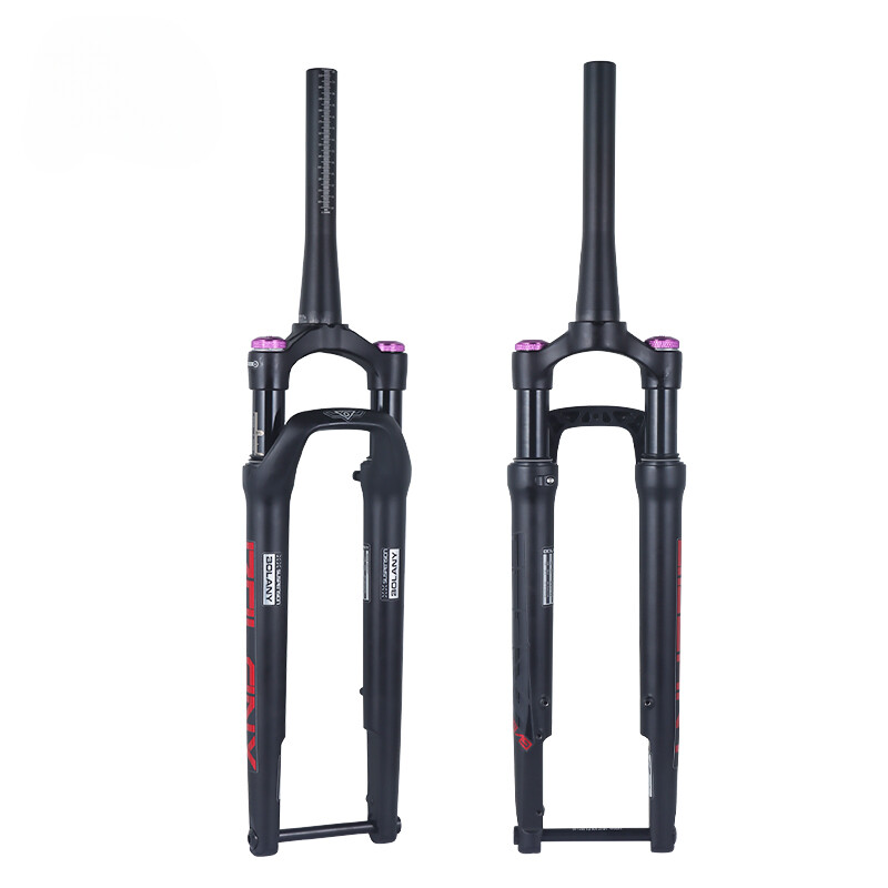 Road Bike Front Suspension Air Fork 700C Thru Axle 100*12mm Travel