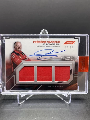 2023 Topps Dynasty F1 Frederic Vasseur Autograph Auto Triple Patch Relic 07/10