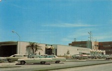 Sarasota Florida FL Post Office Downtown 1964 Chevrolet Impala Vtg Postcard E49