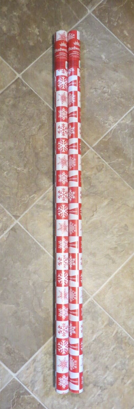 New Budweiser Snowflake Holiday Beer Wrapping Paper 3.33' x 6 yd each 2 Rolls