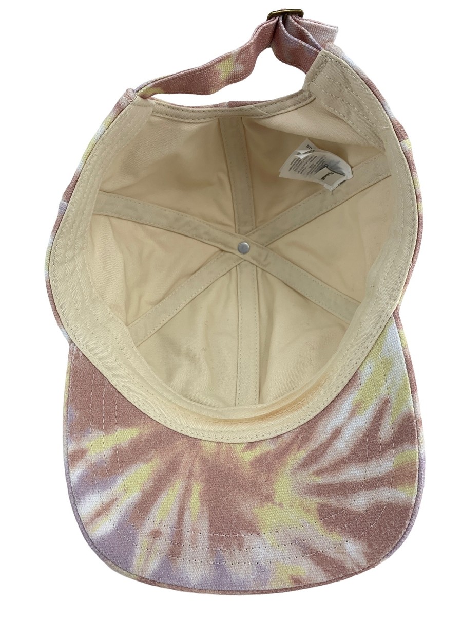 Madewell Pink Tie-Dye Canvas Baseball Cap Madewell Canvas Baseball Cap Hat in Tie Dye Print Lighthouse  main image 3