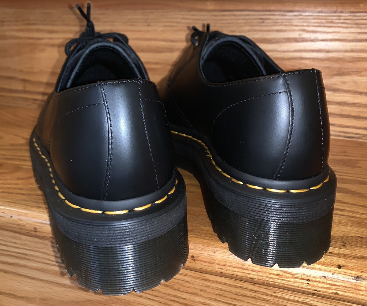 【未使用】Dr.Martens JARRICK LO 3 TIE SHOE Jarrick Lo Smooth Leather Platform Shoes in Black | Dr. Martens
