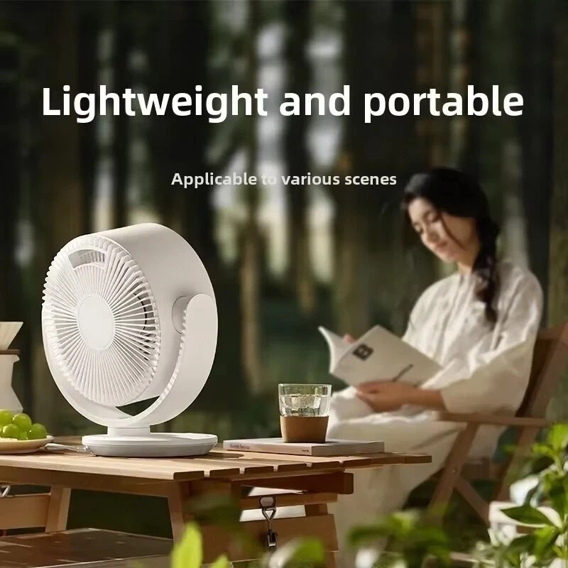 Ventilador de refrigeración portátil de escritorio XIAOMI mini enfriador de aire silencioso 100 velocidades escritorio USB AU Foto 3 de 4