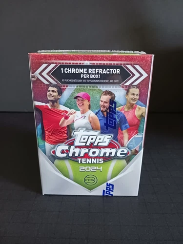 2024 Topps Chrome Tennis Factory Sealed Blaster Box.