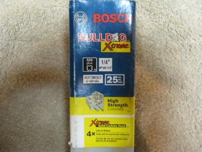 BOSCH HCFC2042B25 High Strength Hammer Drill Bit, SDS Plus, 1/4x8-1/2, PK5!!