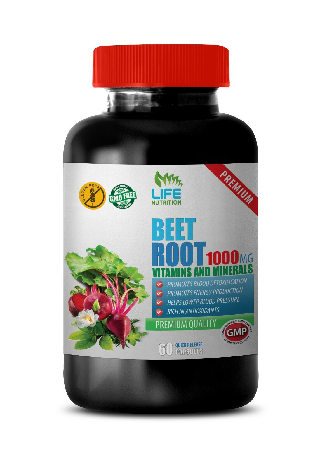 digestion support supplements BEET ROOT anti inflammation 120 capsules