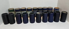 8 RARE Antique Blue Amberol EDISON Phono Cylinder  Records Plue 2 Black Untested