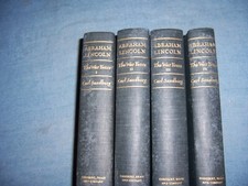 ABRAHAM LINCOLN - THE WAR YEARS by Carl Sandburg/1st Ed/HC/Biography/Political