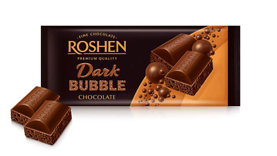 Roshen Schokotafel Dark Bubble poristyj {3x80g} Schokolade Tafelschokolade
