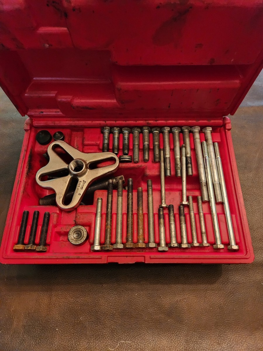 Snap-On Bolt Grip Puller PB19 with Case CJ98D Crows Foot Casting