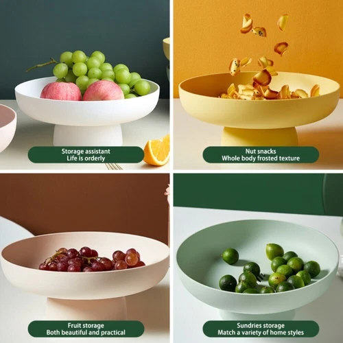 New Kitchen Round Fruit Dish Fruit Basket Home Decor Modern Style - Picture 3 of 16