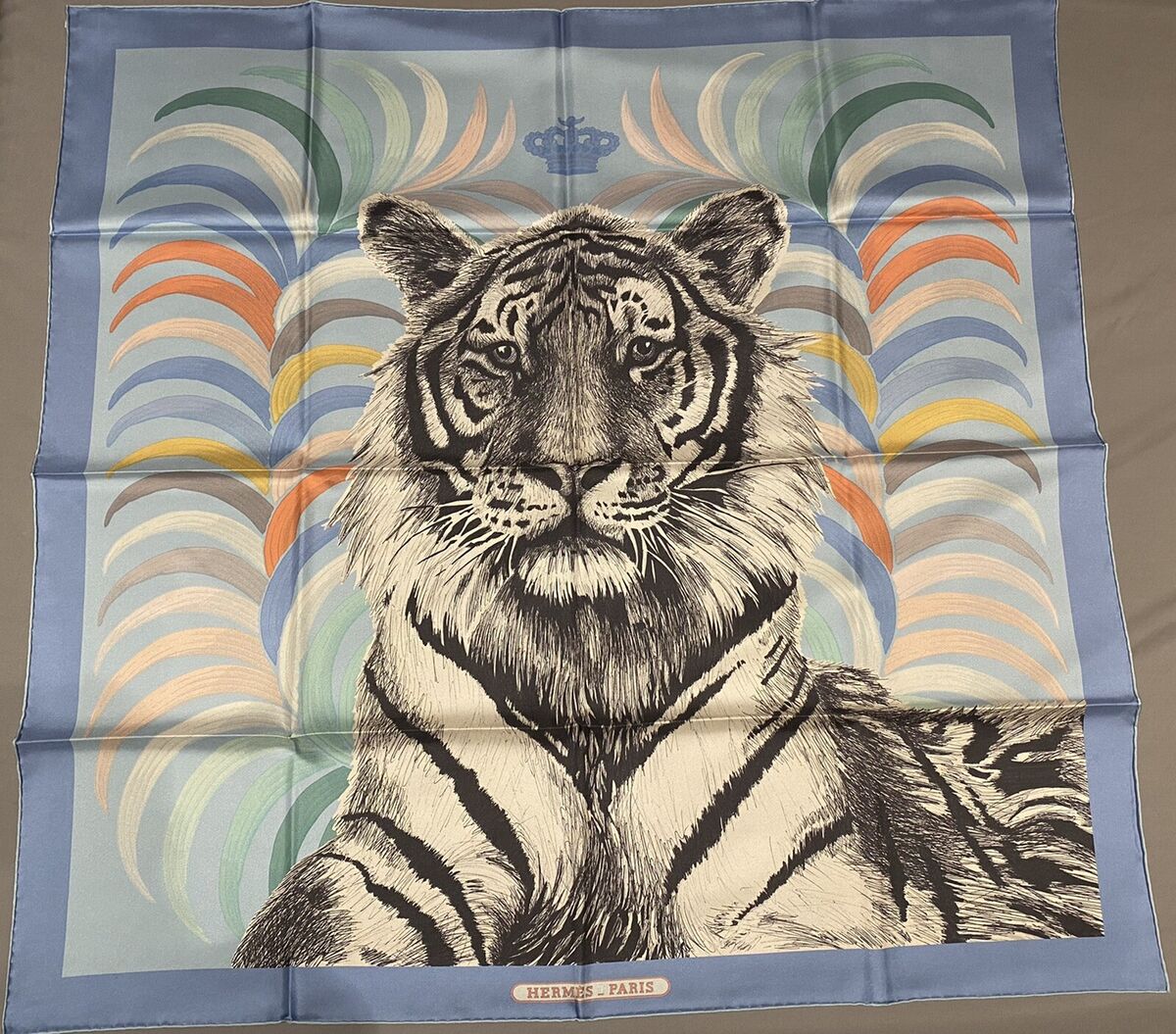 BNIB Hermes Tigre Royal Tiger Double Face OP/CIEL BNIB Hermes Tigre Royal Tiger Double Face OP/CIEL