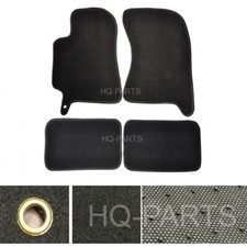 New 4 Pieces Black Nylon Carpet Floor Mats Fits 02-07 Subaru Impreza Wrx Sti