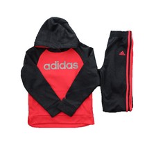 Adidas Little Girls Kids 2 Piece Tricot Hoodie Jacket and Pants Set 6X