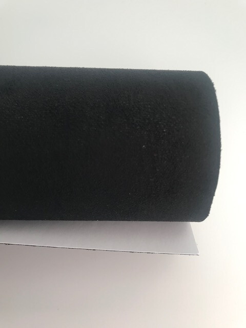 Film vinyle adhésif Alcantara noir suédine premium pour intérieur de voiture
