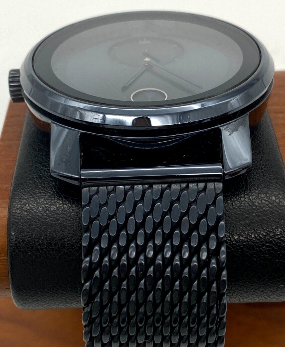 Movado 01.1.34.6159 Men's Watch Bold Gray Quartz Gunmetal