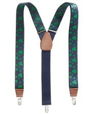 76 Club Room Men Blue Dress Clip End Braces Adjustable Suspenders One Size