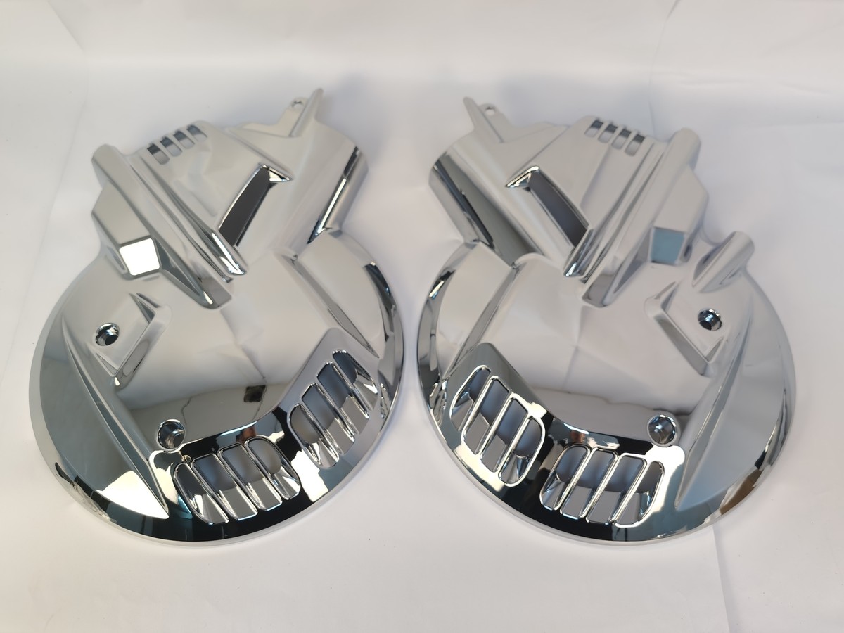 Honda Goldwing Cover Gloss Black Front Brake Rotor Disc Covers Set For ...