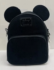 Loungefly Disney Mickey Corduroy Convertible Crossbody Bag( WDTB3207)