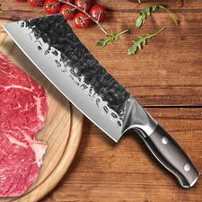  Hand Forged Chef's Knife High Carbon Steel Meat Vegetable Knife Kitchen Knife