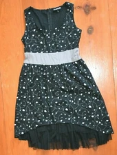 Sourpuss Clothing Skull Dress Grey Black Small Goth 