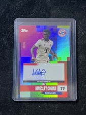 Kingsley Coman 2024-25 Topps Bayern Munich Team Set Base Auto Yellow /50