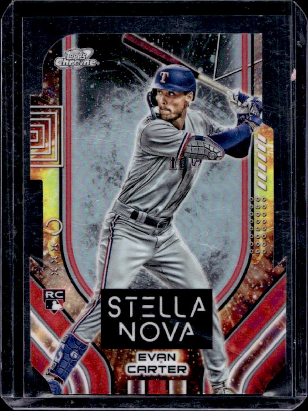 2024 Topps Cosmic Chrome Evan Carter Stella Nova RC Rookie #SN-6 Rangers