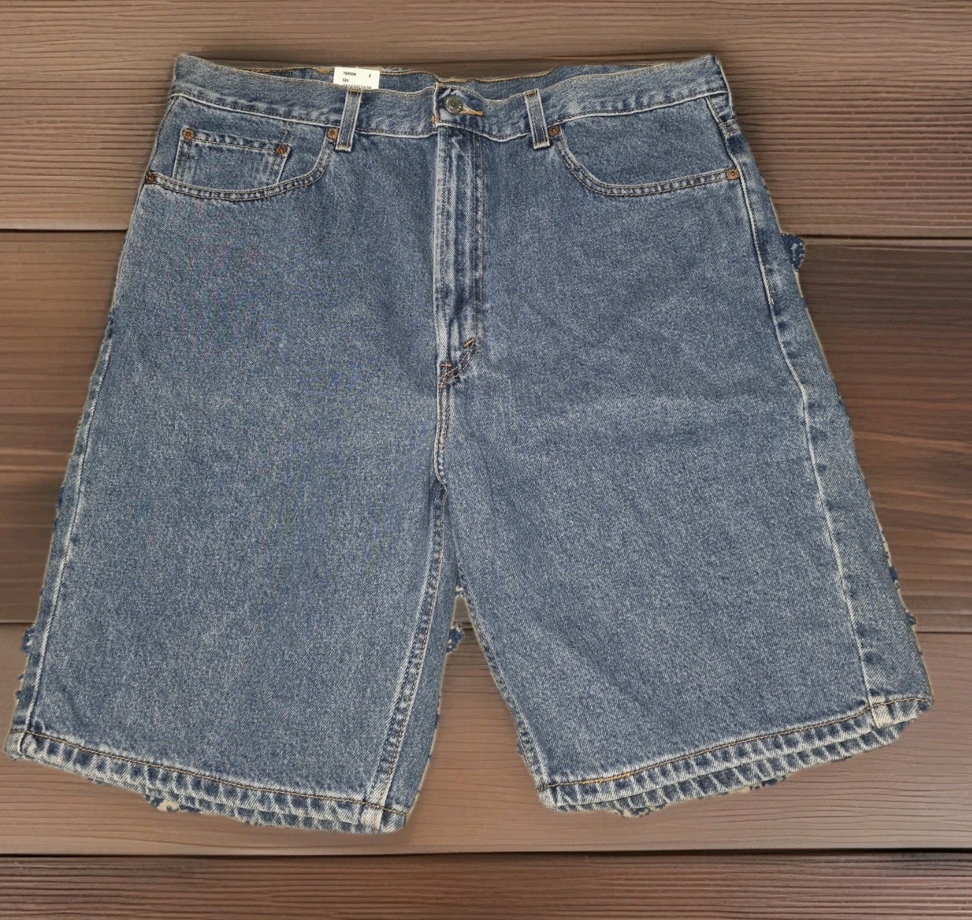 **NEW **Levi's Men's 505 Regular Shorts Size 40 x 9" Denim Blue Classic Fit thumbnail 4