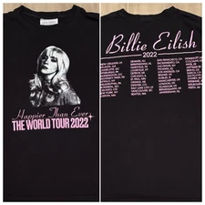 Billie Eilish Shirt Happier Than Ever Tour 2022 Concert Graphic Tee All Size