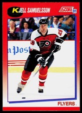 Kjell Samuelsson, 1991-92 Score Canadian Bilengual, #207, Philadelphia Flyers,