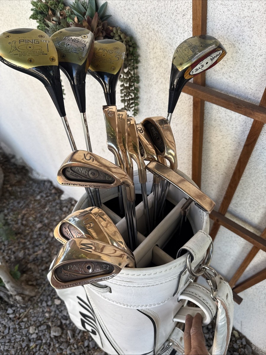 Vintage Ping Golf Set - Eye 2 BECU Beryllium Copper Restored Irons