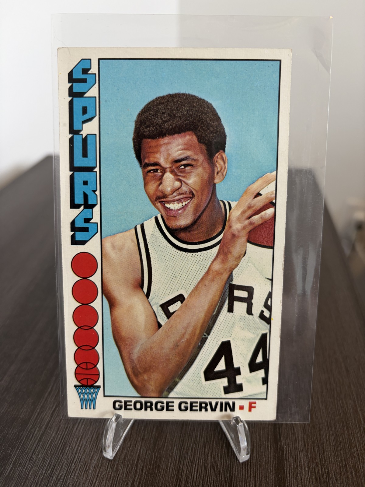 1976-77 Topps - George Gervin #68 Vintage Tall Boy, Jumbo NBA Card HOF ￼