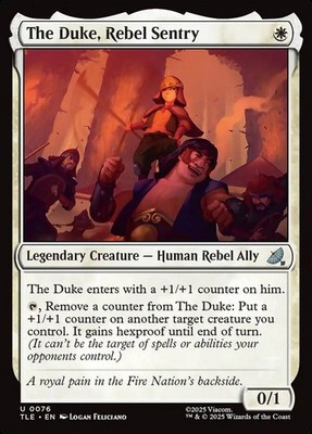 MTG The Duke, Rebel Sentry (76/319) Avatar The Last Airbender Eternal LP