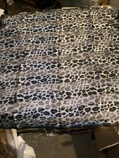 Gray Cheetah Print Square Scarf Silk Satin Fashion Neck Hair Accessory 36