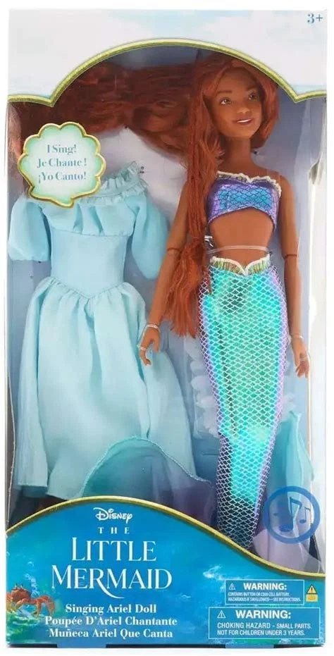 Disney Store Ariel Singing Doll The Little Mermaid Live Action Film 11'' NEW - Image 2 of 2