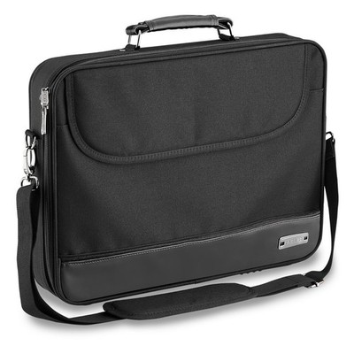 PEDEA Laptoptasche 17,3 Zoll (43,9 cm) BLACKLINE Notebook Umhängetasche mit Schu