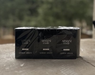 Armani Code Parfum Giorgio Armani 12X Samples 1.2 ml .04 Fl Oz. Spray Pack New
