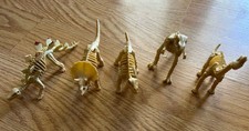 PVC Dinosaur Skeleton Figures Lot Of 5 Model 4  Inch 5 Kinds Labeled STEM