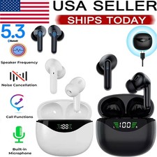 Bluetooth Earbuds Headset 5.3 Wireless Noise Cancelling TWS Trucker Waterproof