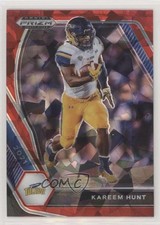 2021 Panini Prizm Draft Picks Red Ice Prizm Kareem Hunt #89 2l4