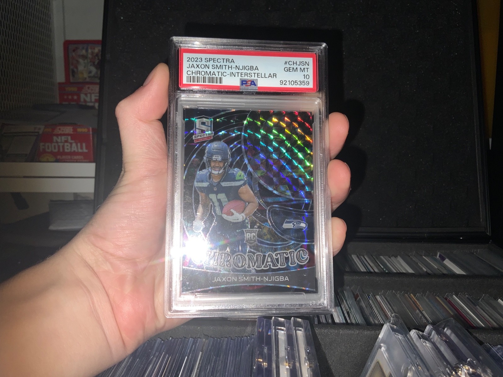 Jaxon Smith-Njigba Panini Spectra Chromatic #CHJSN Interstellar