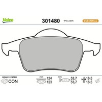 Valeo 301480 Bremsbelagsatz FüR Volvo S60 S70 S80 V70 V70 I XC70 Cross Country