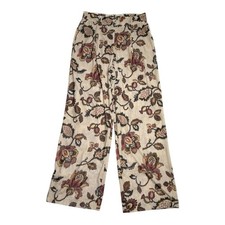 Sezane Velvet Niel Wide-Leg Trousers in Merveille Floral Print Size 43 US 10