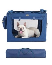 CANINE CANYON 30 Inch Collapsible Soft Dog Crate Portable Travel Kennel 30s Pop